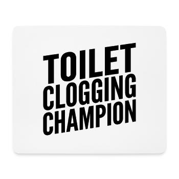 Toilet Closing Champion - Mouse Pad (horizontal) - white - Front