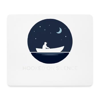 Hooked On Silence Nachtmotiv - Mousepad (Querformat) - Weiß - Vorne