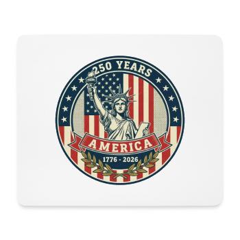 Conception du badge Liberty 250 Years - Tapis de souris (format paysage) - blanc - Devant