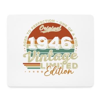 1946 Vintage Rétro Cadeau D'anniversaire - Tapis de souris (format paysage) - blanc - Devant