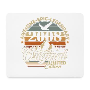 Original 2008 Vintage Vintage Birthday Retro - Mouse Pad (horizontal) - white - Front