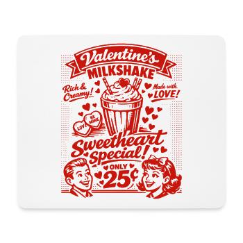50s Valentine's milkshake for lovers - Mouse Pad (horizontal) - white - Front