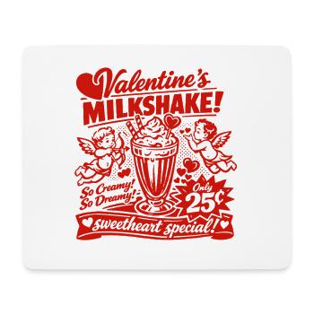 50s Valentine's milkshake for lovers - Mouse Pad (horizontal) - white - Front