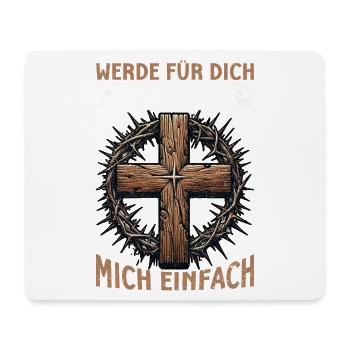 Will pray for you, just ask me - Mouse Pad (horizontal) - white - Front
