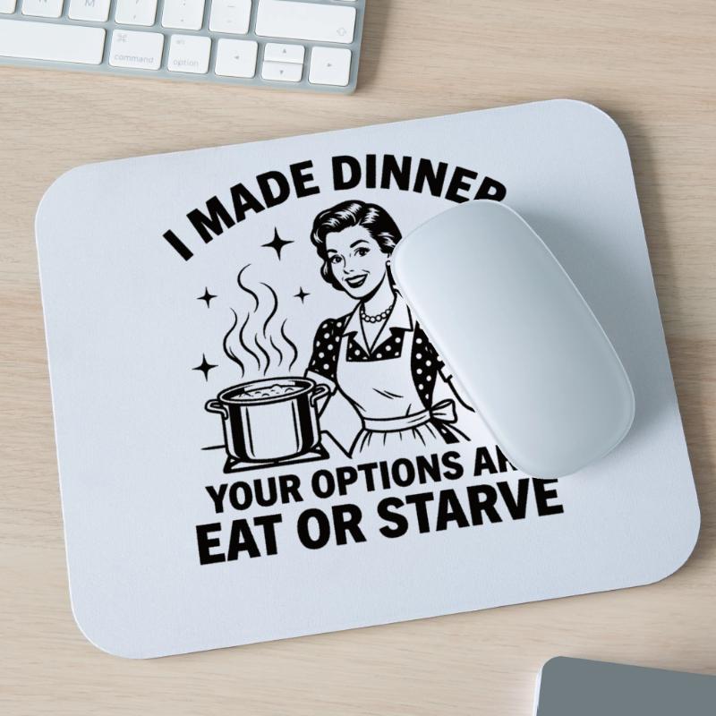Küchen-Chef: Friss oder stirb! Mousepad (Querformat)