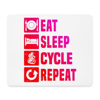 Einfach Roadbike zeitloses Design - Mousepad (Querformat) - Weiß - Vorne