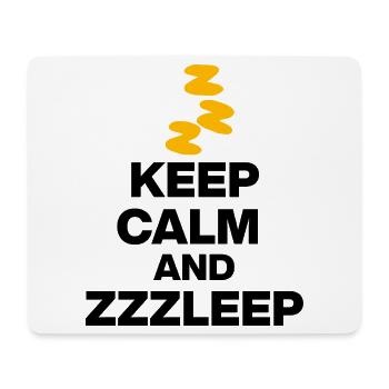 KEEP CALM AND ZZZLEEP 1aZzzleep - Mouse Pad (horizontal) - white - Front