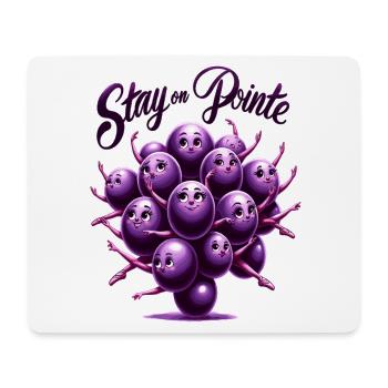 Pointe Trauben Traum - Mousepad (Querformat) - Weiß - Vorne