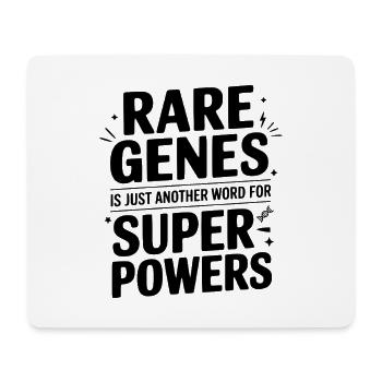Rare Genes is Just Another Word for Superpowers - Mouse Pad (horizontal) - white - Front