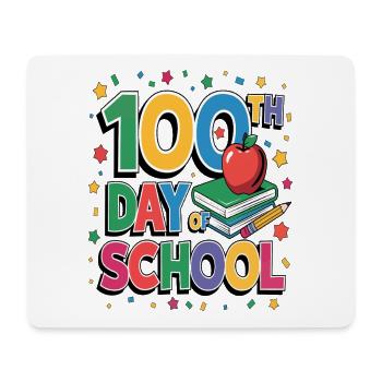 100th Day of School Celebration - Mousepad (Querformat) - Weiß - Vorne