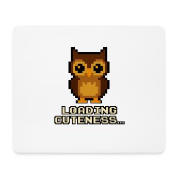 Pixel Owls Loading Cuteness - Mouse Pad (horizontal) - white - Front