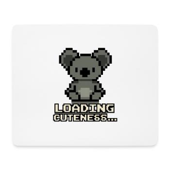 Pixel Koala Loading Cuteness - Mouse Pad (horizontal) - white - Front