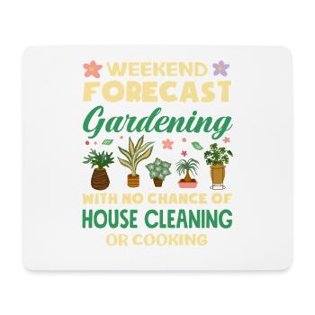 Weekend Forecast Gardening Plant Lovers - Mouse Pad (horizontal) - white - Front