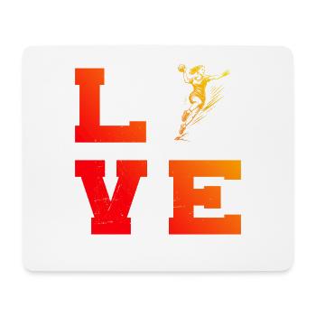 Statement für alle Handball fuer Frauen - Mousepad (Querformat) - Weiß - Vorne