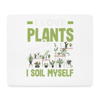 I Love Plant Lover Plants Succulent Garden - Mouse Pad (horizontal) - white - Front