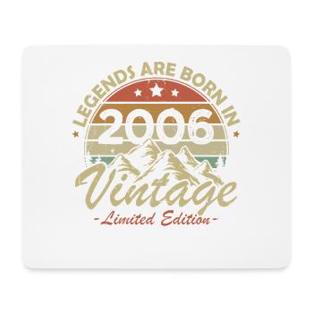 Vintage 2006 Jahrgang Retro Geburtstagsgeschenk - Mousepad (Querformat) - Weiß - Vorne
