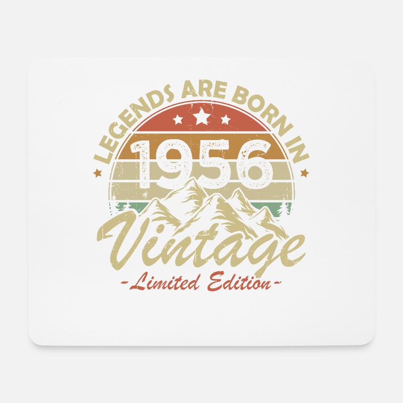 Vintage 1956 Vintage Retro Birthday Gift - Mouse Pad (horizontal) - white