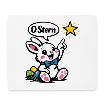 Ostern Hase Stern Cartoon für Babys - Mouse Pad (horizontal) - white - Front