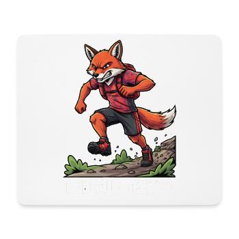 Wandern Berge Trekking Wanderer Outdoor Natur Wald - Mousepad (Querformat) - Weiß - Vorne