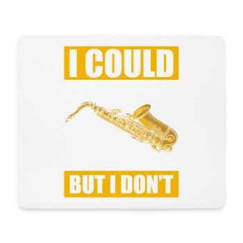 Play very quitly Saxophon Saxophonspieler - Mousepad (Querformat) - Weiß - Vorne