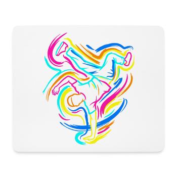 Breakdance - Mousepad (Querformat) - Weiß - Vorne