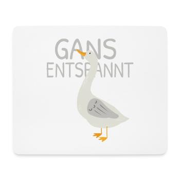 Goose Relaxed – Funny Pun Saying - Mouse Pad (horizontal) - white - Front