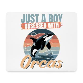 Funny Orca - Mouse Pad (horizontal) - white - Front