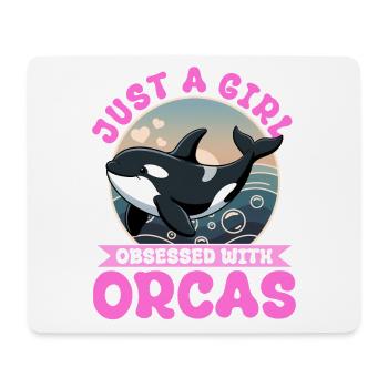 Funny Orca - Mouse Pad (horizontal) - white - Front
