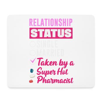 Beziehungsstatus Apotheker Pharmazietechniker - Mousepad (Querformat) - Weiß - Vorne