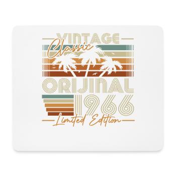Cadeau d’anniversaire vintage original de 1966 - Tapis de souris (format paysage) - blanc - Devant