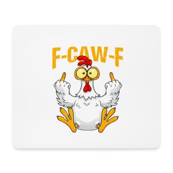 F-CAW-F Problème du poulet ne m’aime pas Résolu - Tapis de souris (format paysage) - blanc - Devant