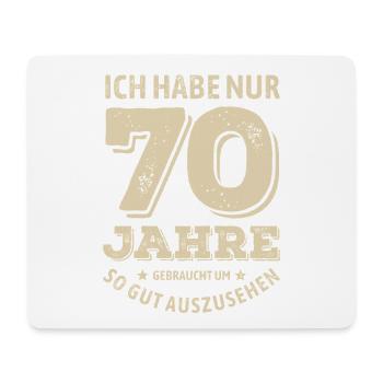 70 years - looking good | Birthday Gift - Mouse Pad (horizontal) - white - Front