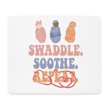 Infirmière en néonatologie Shaddle Soothe - Tapis de souris (format paysage) - blanc - Devant