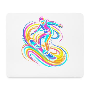 Snowboarder - Mousepad (Querformat) - Weiß - Vorne
