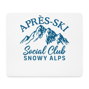 Après Ski Social Club Bernese Alps - Mouse Pad (horizontal) - white - Front