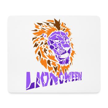 Safari Afrique Faune du Serengeti Lion d’Halloween - Tapis de souris (format paysage) - blanc - Devant
