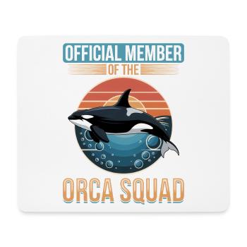 Funny Orca - Mouse Pad (horizontal) - white - Front