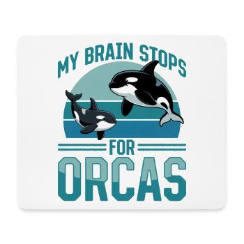 Funny Orca - Mousepad (Querformat) - Weiß - Vorne
