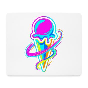 glace - Tapis de souris (format paysage) - blanc - Devant