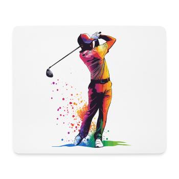 Golf swing - Mouse Pad (horizontal) - white - Front