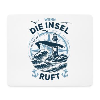 Wangerooge | Wenn die Insel ruft - Wellen Nordsee - Mousepad (Querformat) - Weiß - Vorne