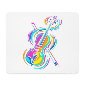 violon - Tapis de souris (format paysage) - blanc - Devant