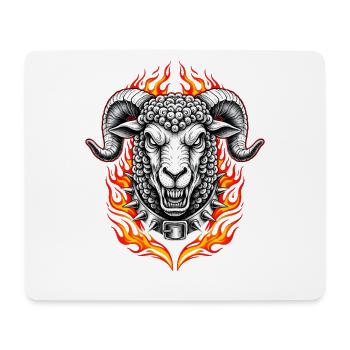 Heavy Metal Osterparty Rocker Ostern Ei Osterhase - Mousepad (Querformat) - Weiß - Vorne