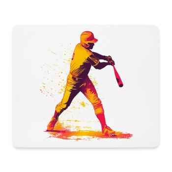 Color Explosion Baseball Bat - Mouse Pad (horizontal) - white - Front