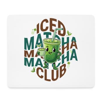 Iced Matcha Club Funny Green Tea Matcha Lover - Mouse Pad (horizontal) - white - Front
