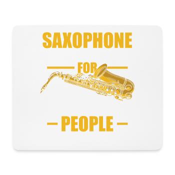 Saxophone the instrument Saxophone player - Mouse Pad (horizontal) - white - Front