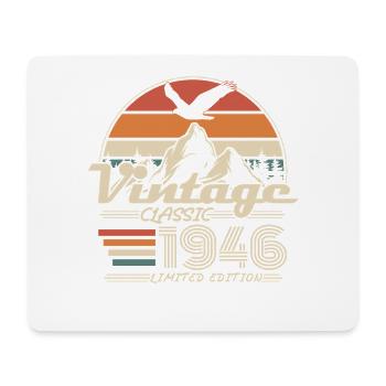 Vintage 1946 Jahrgang Geburtstag Geschenk - Tapis de souris (format paysage) - blanc - Devant