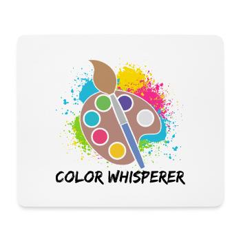 Cool Artist Color Whisperer Painter Gift Idea - Mouse Pad (horizontal) - white - Front