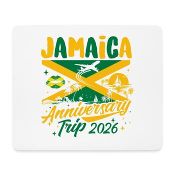 Jamaica Anniversary Trip 2026 Beach Cruise Love - Mouse Pad (horizontal) - white - Front