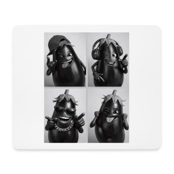 eggplant - Mouse Pad (horizontal) - white - Front